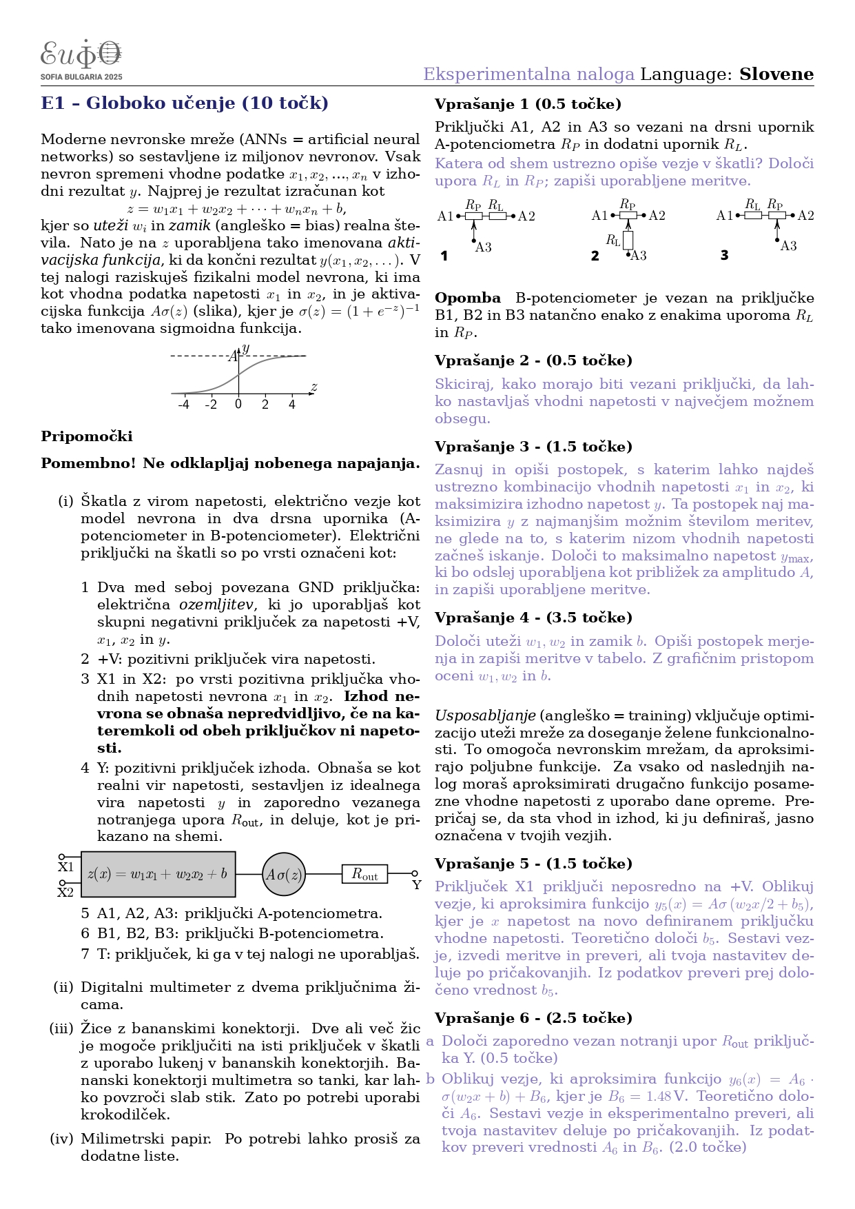 Eksperimentalni del 1